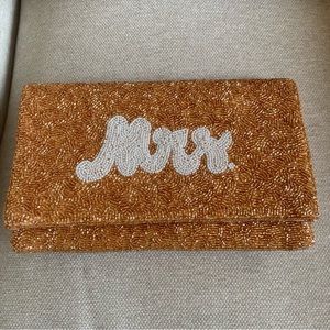 Mrs Rose Gold Clutch